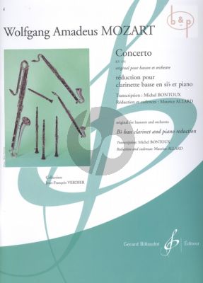 Concerto KV 191 (orig. Bassoon) Bass Clarinet-Piano (transcr. Michel Bontoux)