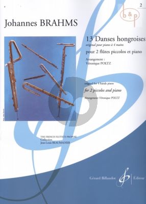 13 Danses Hongroises Vol.2 (orig. piano 4 hds) (2 Piccolos-Piano) (arr. Veronique Poltz)