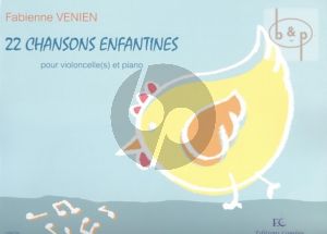 22 Chansons Enfantines 1 - 3 Violoncellos et Piano