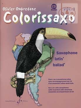 Colorissaxo Vol.3 for 1 - 2 Alto Saxophones Book with Cd