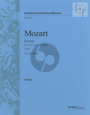 Concerto D-major KV 412 (386b) (Horn-Orch.) (Full Score)