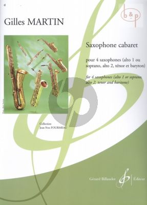 Saxophone Cabaret (A[S]ATB) Score/Parts