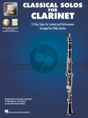 Classical Solos for Clarinet (15 Easy Solos for Contest and Performance) (Book with Audio online) (arr. Philip Sparke)