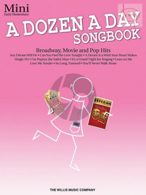 A Dozen a Day Songbook Mini (Broadway-Movie and Pop Hits)