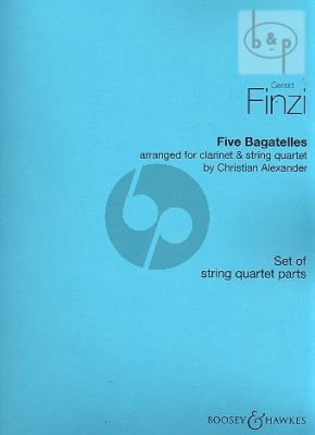 5 Bagatelles Clarinet-String Quartet - Parts for String Quartet Only