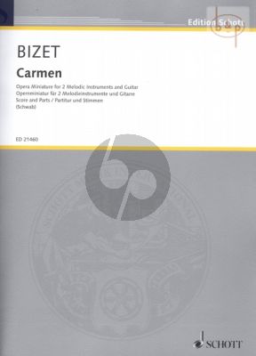 Carmen (Opera Miniature) (2 Melodic Instr. [2 Fl./Vi./Va./Clar.[Bb]-Guitar)
