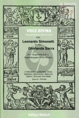 Ghirlanda Sacra Vol.3 (Venezia 1625) (2 Scores)