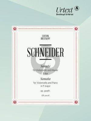 Schneider Sonate F-dur Violoncello-Klavier (edited by Nick Pfefferkorn)