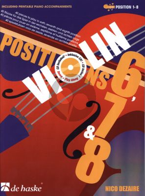 Dezaire Violin Positions 40 Speelstukken voor de 6e- 7e en 8e Positie (Bk- 2 CD's)