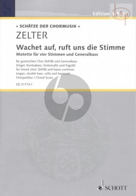 Wachet auf, ruft uns die Stimme (SATB-Bc)