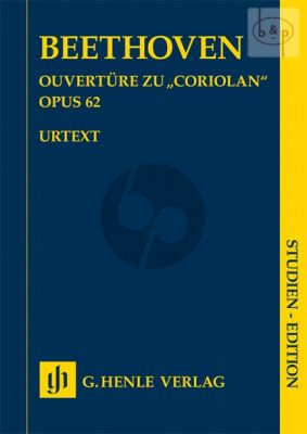 Coriolan Ouverture Op.62 Orchestra Study Score