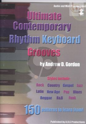Ultimate Contemporary Rhythm Keyboard Grooves Book with Cd with Audio and Midi Files