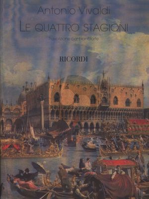 Vivaldi 4 Seasons (4 Stagioni) Op.8 No.1 - 4 RV 269 315 293 297 arranged for Piano Solo