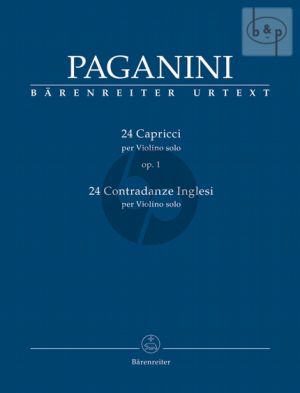 Paganini 24 Capricci Op.1 - 24 Contradanze Inglesi Violine solo (edited by Daniele Macchione)