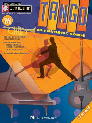Album Tango - 10 Favoritie Songs For use with all B-flat, E-flat, Bass Clef and C instruments Book with Cd (Hal Leonard Jazz Play-Along Series Vol.175)