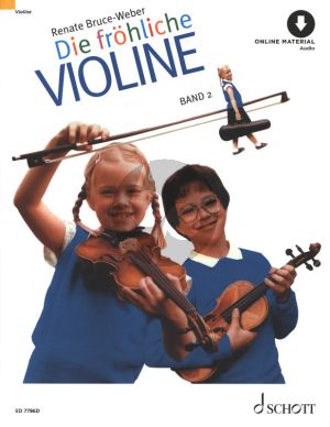 Die Frohliche Violine Vol.2 (Ausbau der 1.Lage und Einfuhrung in die 3.Lage) (Bk-Audio Online)