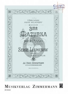 Mazurka No.3 Op.17 Piano solo