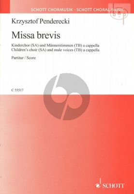 Missa Brevis (SA (Children's Choir) with 2 Male Voices[TB])