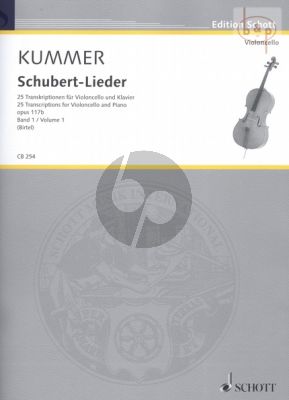Schubert-Lieder Op. 117b Vol. 1 Violoncello und Klavier