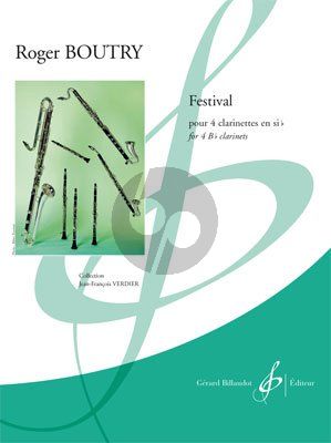 Boutry Festival 4 Clarinets [Bb]) (Score/Parts) (adv.level) (grade 7)