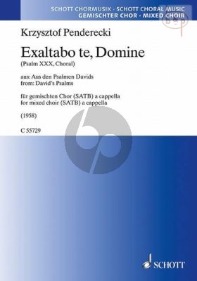 Exaltabo te, Domine (Psalm 30 , Choral) (from David's Psalms)