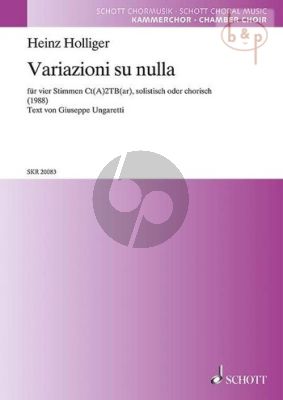 Variazioni su nulla (Text Giuseppe Ungaretti) (1988)