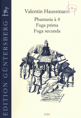 Phantasia a 4 Fuga prima & secunda (Recorder Consort[SATB] or Viol Consort)
