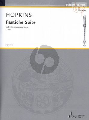 Pastiche Suite (1944) Fur Altblockflote und Klavier