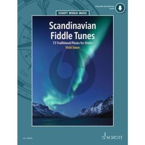 Scandinavian Fiddle Tunes for 1 - 2 Violins (73 Trad. Pieces) (Bk-Cd) (edited and arranged by Vicki Swan)