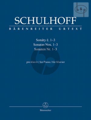 Schulhoff Sonatas No.1 - 3 Piano solo