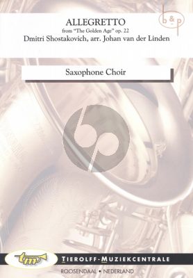 Allegretto (from the Golden Age Op.22) (Sax.Choir)