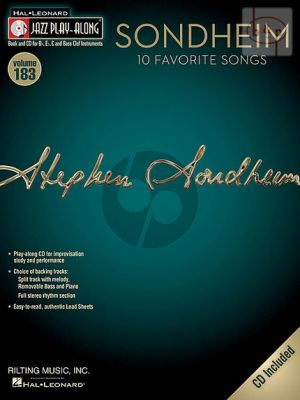 Sondheim 10 Favorite Songs (Jazz Play-Along Series Vol.183 )