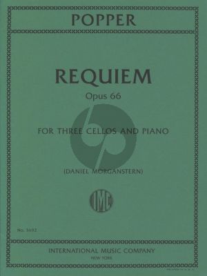 Popper  Requiem Op.66 fot 3 Violoncellos and Piano Score and Parts (arr. Daniel Morganstern)