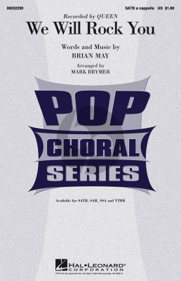 Quen We will Rock you SATB (transcr. by Mark Brymer)