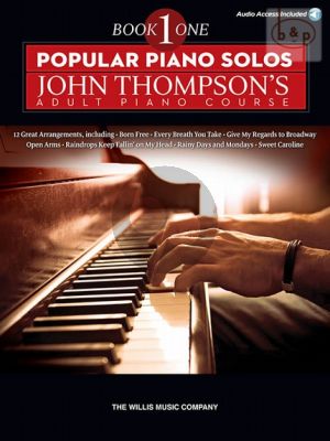 Popular Piano Solos Vol.1 (John Thompson Adult Piano Course) (Book with Audio access online)