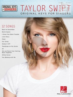 Taylor Swift 12 Songs Piano-Vocal