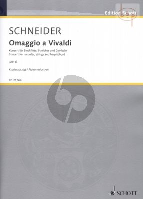 Omaggio a Vivaldi Concerto for Sopr.-Treble- Tenor-and Bass Recorder-Str.-Harpsichord