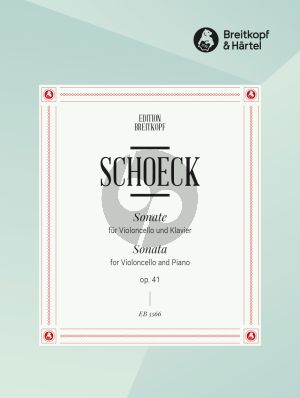Schoeck Sonate Op.41 Violoncello und Klavier (Fanz Hinrdermann)