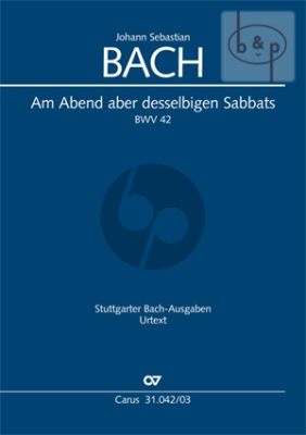 Kantate BWV 42 Am Abend abr desselbigen Sabbats (Vocal Score)