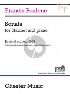 Sonata for Clarinet and Piano (revised 2006) Book with Download Card