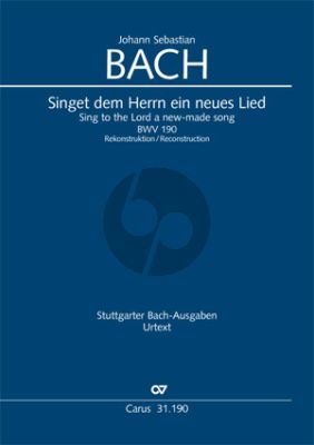 Bach Kantate BWV 190 Singet dem Herrn ein neues Lied (Partitur) (deutsch/englisch)