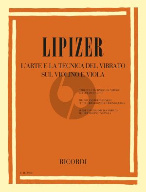 Lipizer L' Arte e la Tecnica del Vibrato sul Violino e Viola