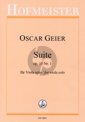 Geier Suite Op.15 No.1 Viola solo