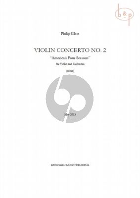 Violin Concerto No.2 American Four Seasons for Violin and Orchestra Full Score
