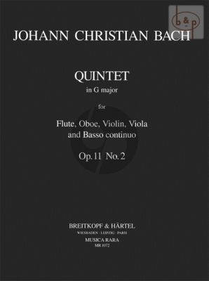 Quintet G-major Op.11 No.2 Flute-Oboe-Violin- Viola-Bc