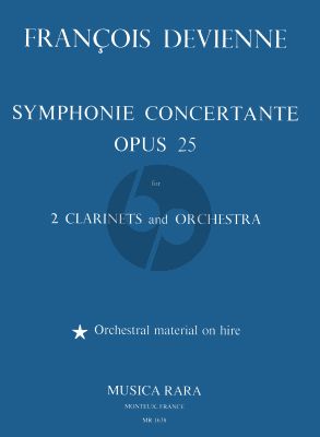 Devienne Symphonie Concertante B-dur Op.25 2 Clarinets and Orchestra (piano reduction) (Himi Voxman and Robert Paul Block)