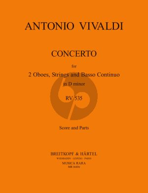 Concerto d-minor RV 535 (P302) 2 Oboes-Strings- Bc