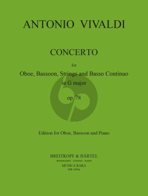 Vivaldi Concerto G-major RV 545 (P.129) Oboe-Bassoon-Piano (Lasocki-Block)