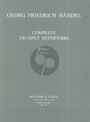 Handel Complete Trumpet Repertoire Vol.1 The Operas