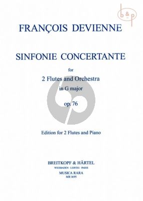 Sinfonia Concertante G-major Op.76 (2 Flutes-Orch.) (piano red.)